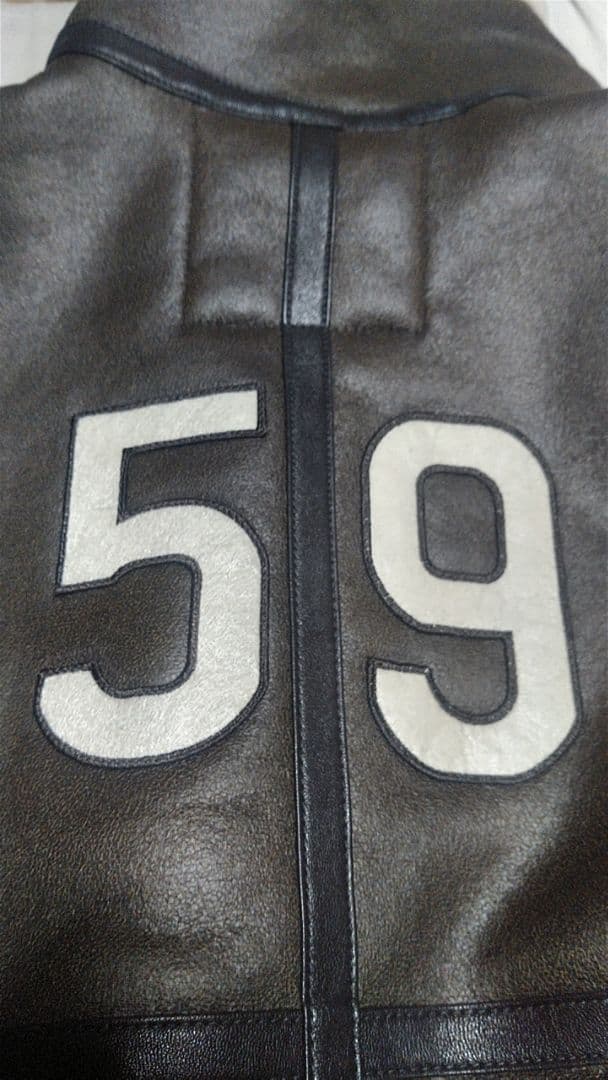 新品未使用　ALPHA B-3 フェイクムートン アルファ ワッペン付 L