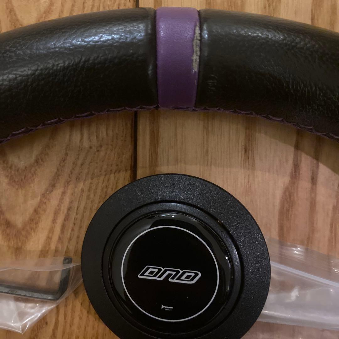 DND ステアリング　35パイ　パープル　ホーン新品