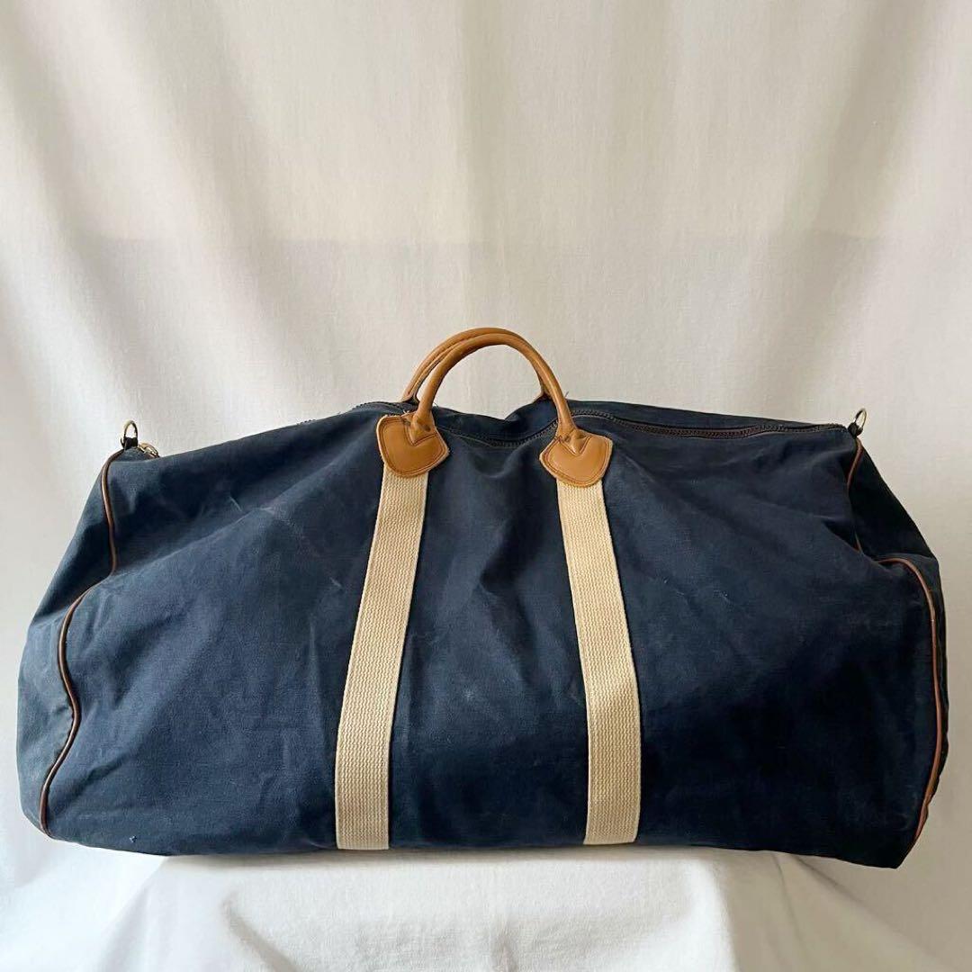 80s LL Bean レザーハンドル キャンバス ボストンバッグ ビンテージ