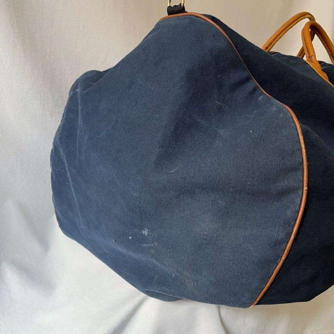 80s LL Bean レザーハンドル キャンバス ボストンバッグ ビンテージ