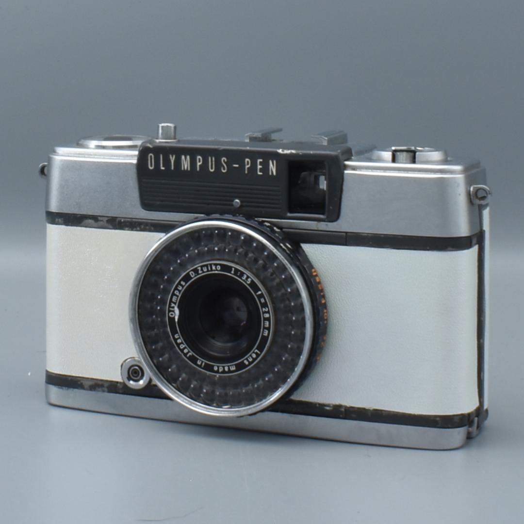 整備済 OLYMPUS EE-2 ホワイト 外装リメイク 動作OK 赤ベロOK