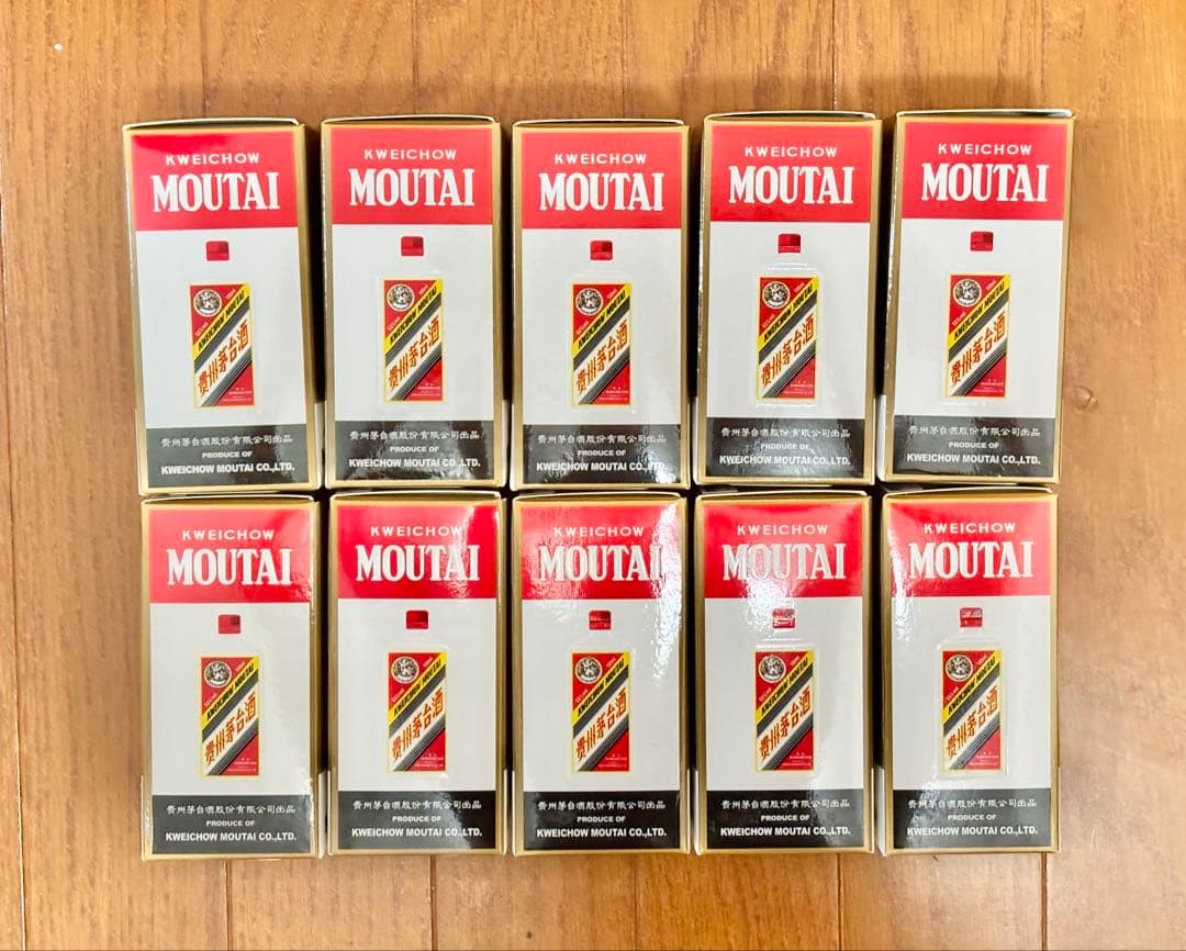 貴州茅台酒 10本セット(100ml✖️10本)化粧箱入り