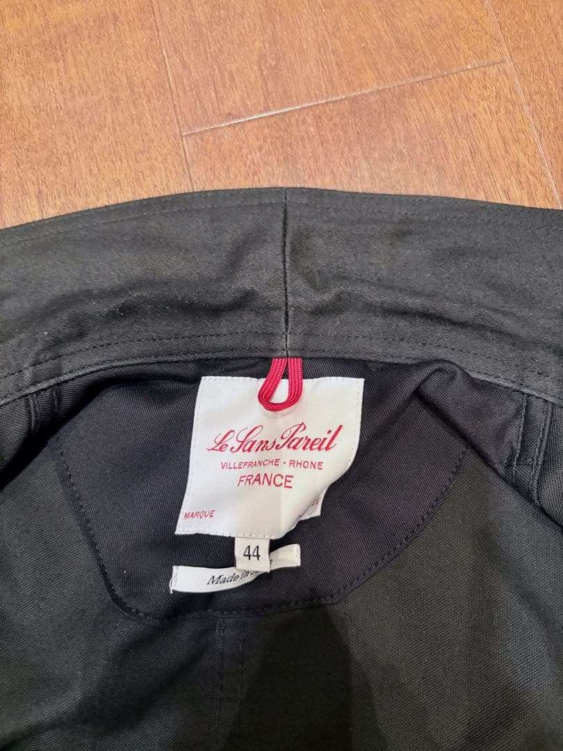 ル サン パレイユ コットンモールスキン カバーオール　ブラック 44 XL