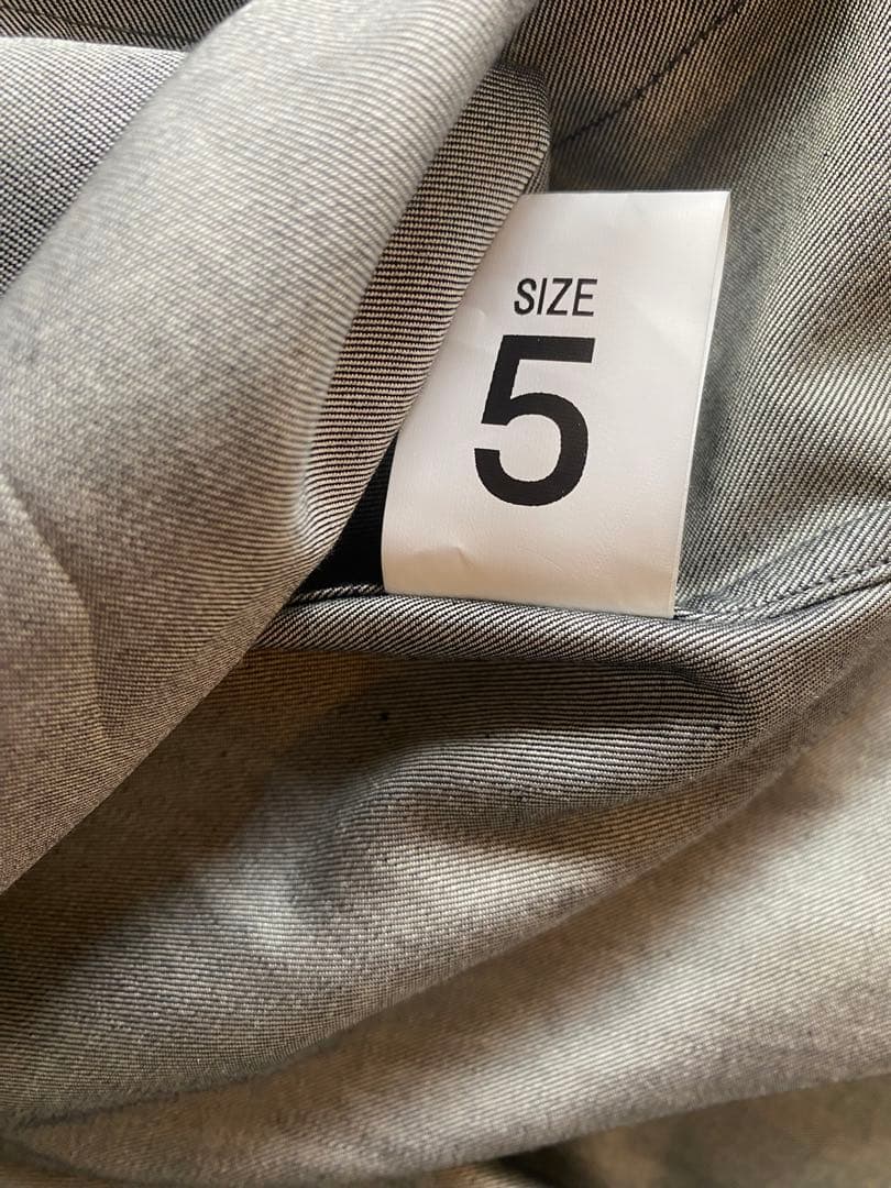 INTERIM ハイパービッグシルクデニムサファリシャツ　サイズ5 美品