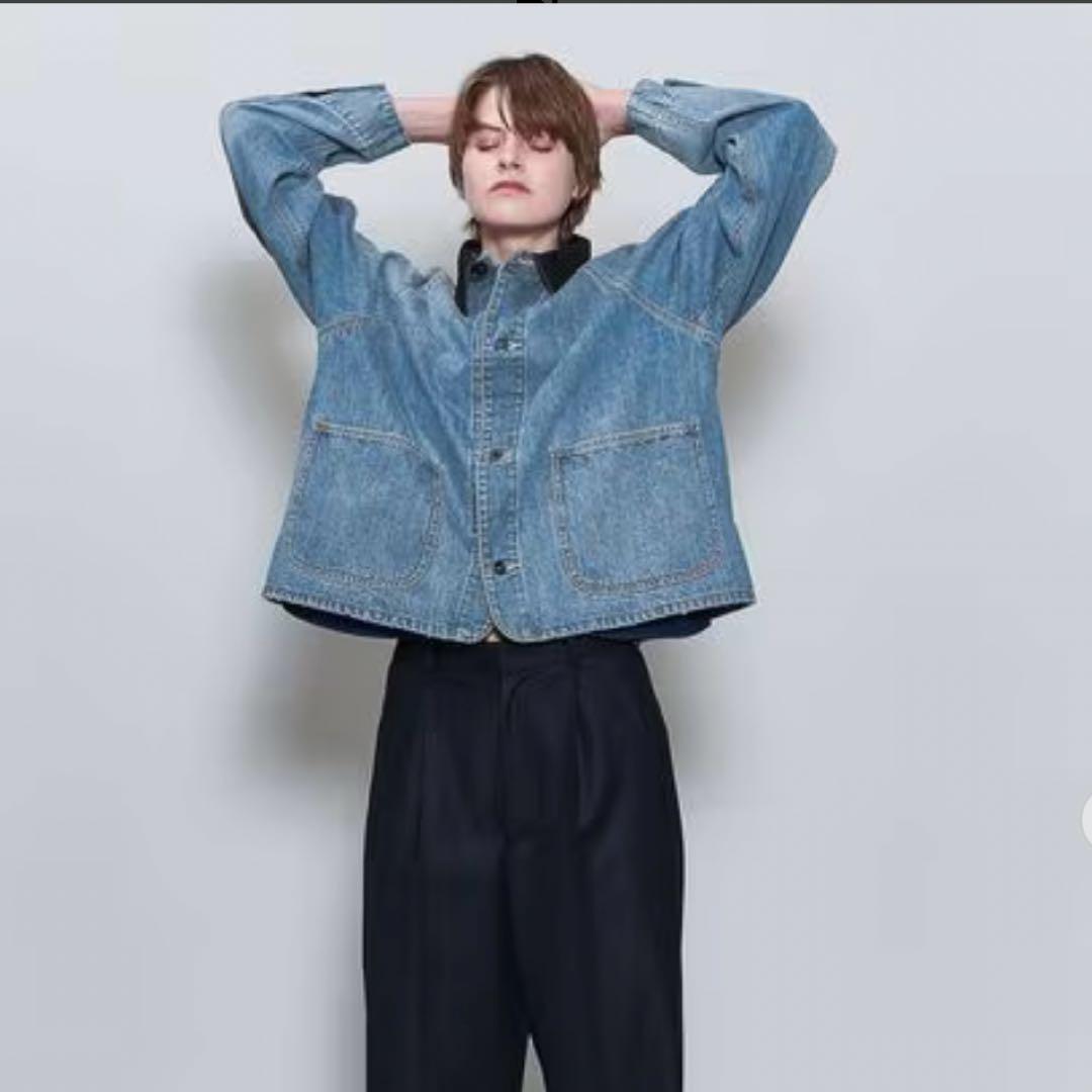 PAY DAY × 6(ROKU) SHORT COVERALLS DENIM