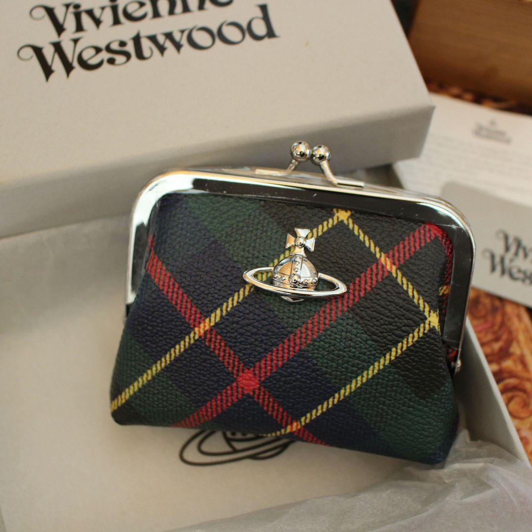 新品　ヴィヴィアン　DERBY FRAME COIN PURSE TARTAN