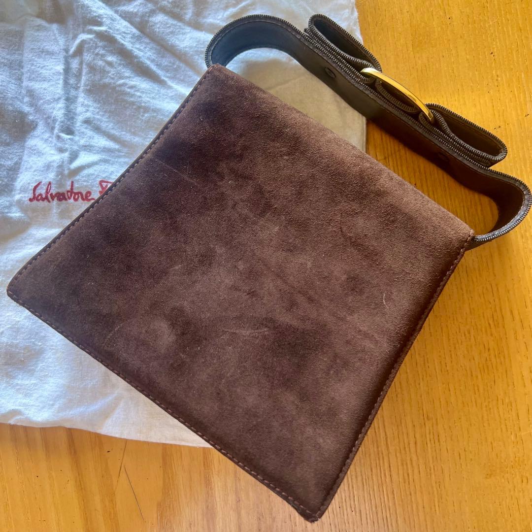 専用出品❗️⭐️Salvatore Ferragamo パーティーバッグ茶