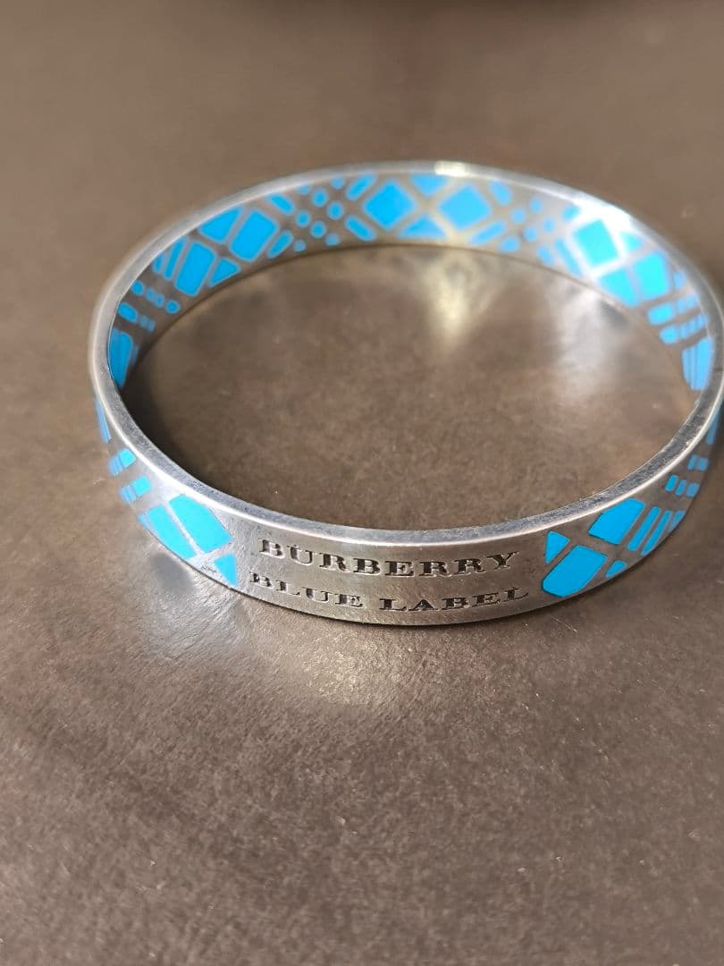 BURBERRY バーバリー ブルーレーベル ブレスレット バングル シルバー