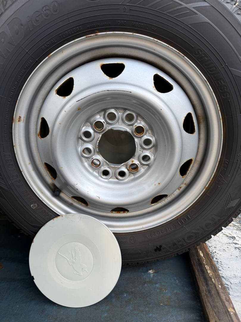 エテキチスタッドレス145／80R13 75Qスチールホイールセット深溝