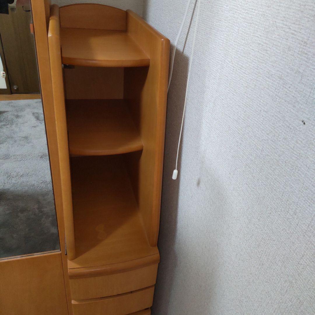 全身鏡付きドレッサー・収納 59x40x182cm