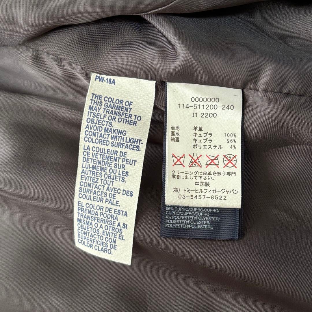 pippi さん専用Lサイズ相当 ラムレザー羊革 トミーヒルフィガー テーラード