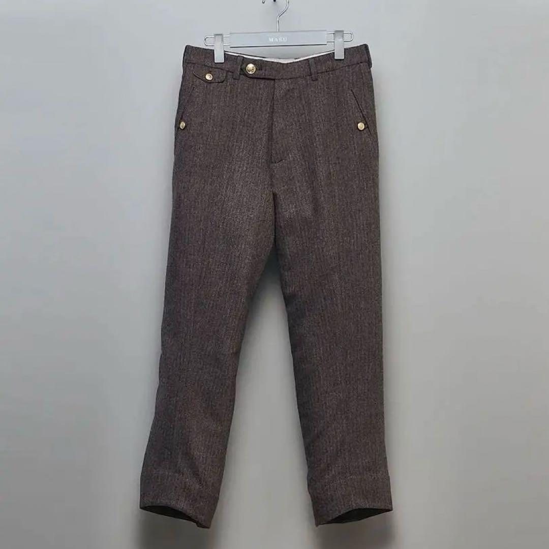 パンツ MASU 22AW CENTER SEAM TROUSERS(MOCHA)