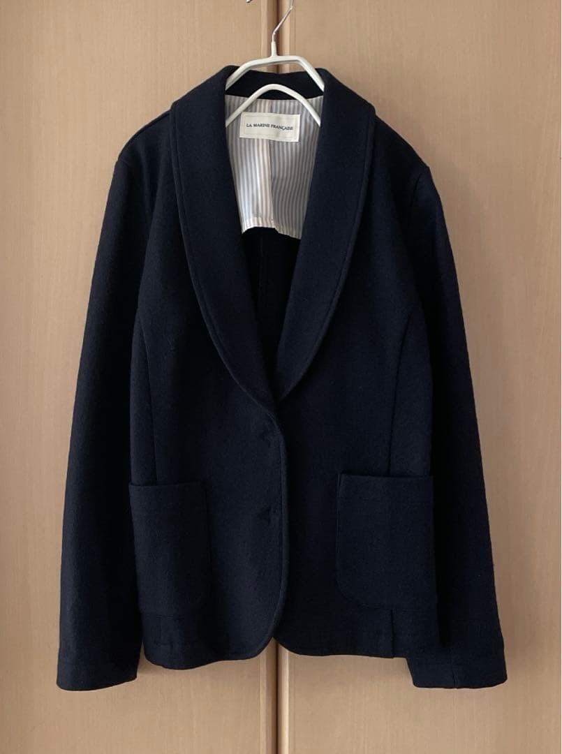 LA MARINE FRANÇAISE 日本製ウール100% 紺ブレ　ジャケット