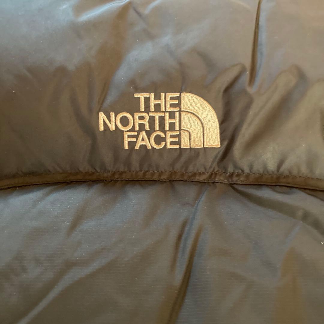 超希少　90s ノースフェイス センターロゴ　ヌプシ Lサイズ　ブラック
