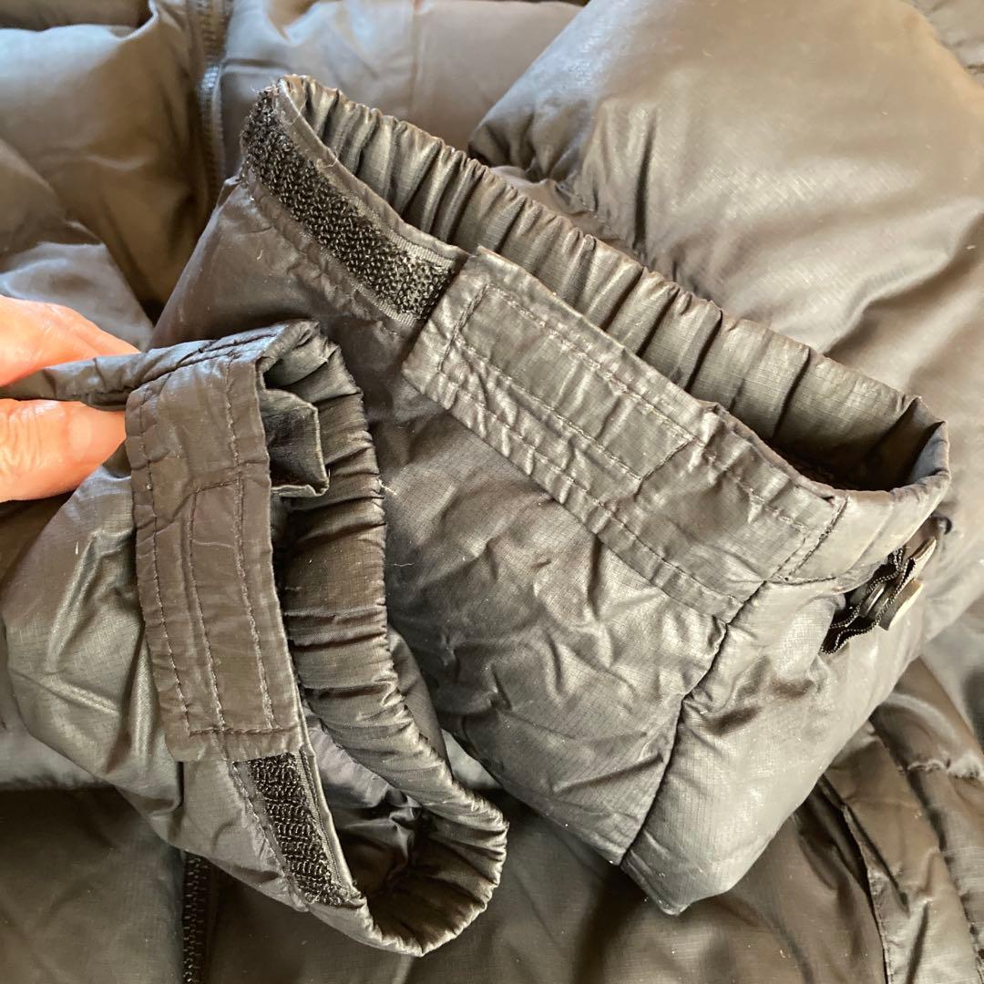 超希少　90s ノースフェイス センターロゴ　ヌプシ Lサイズ　ブラック