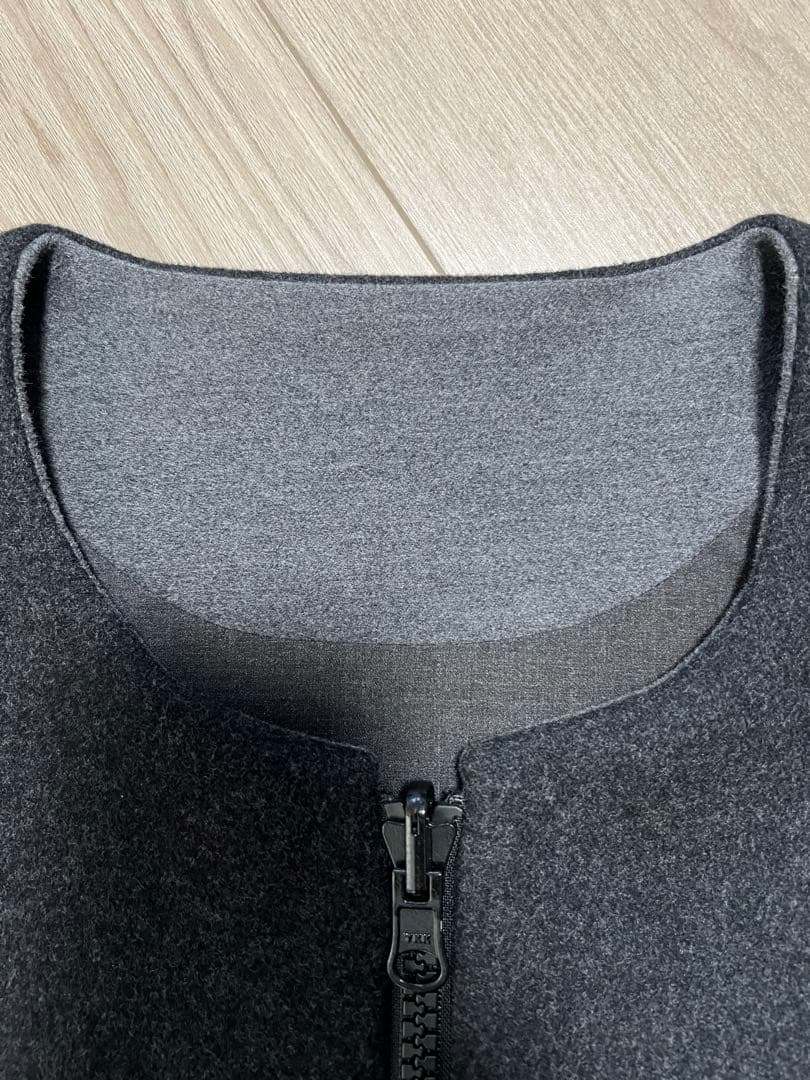 ジャケット・アウター SUNSEA Cut Off Melton Blouson Ash Black