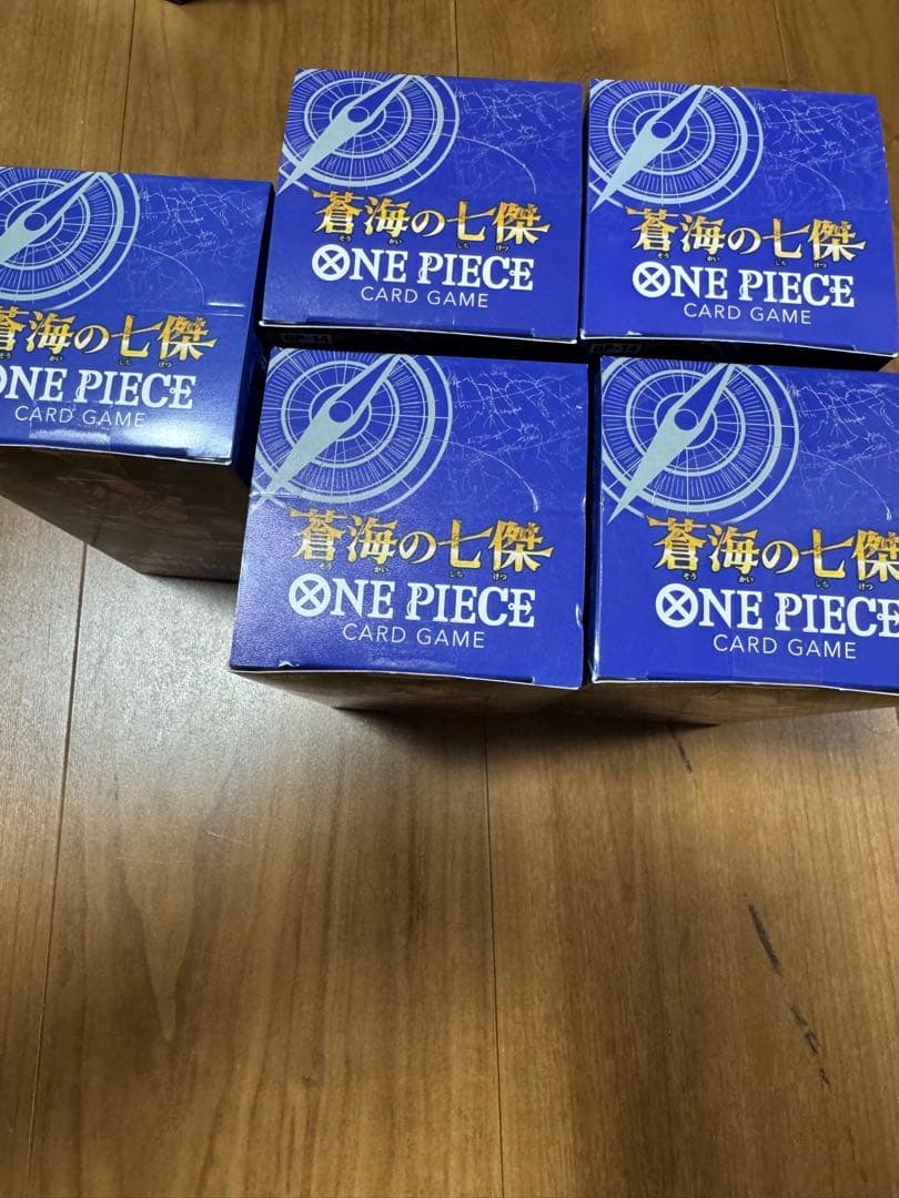 ワンピースカード 蒼海の七傑 5BOX　テープ付き