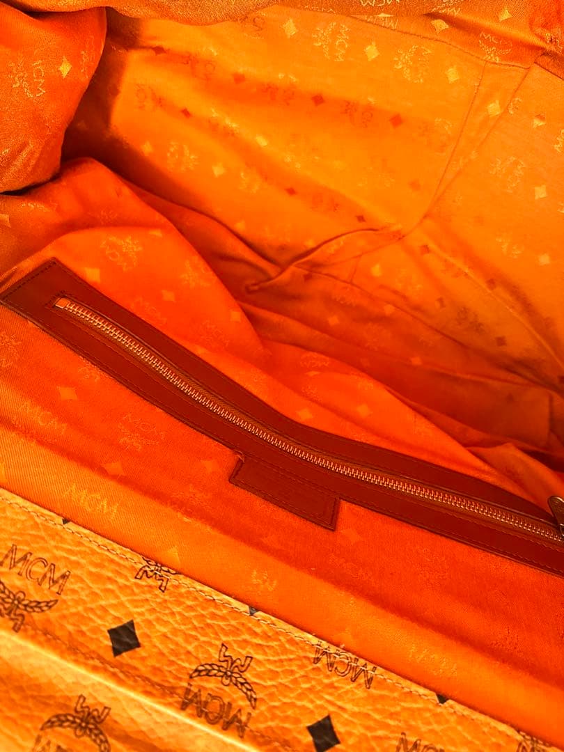 MCM ボストンバッグ 大容量 ブラウン