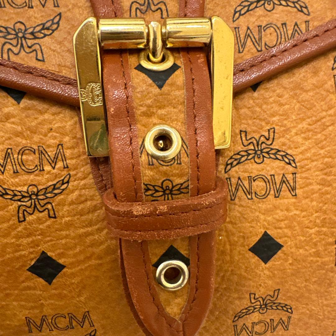 MCM ボストンバッグ 大容量 ブラウン