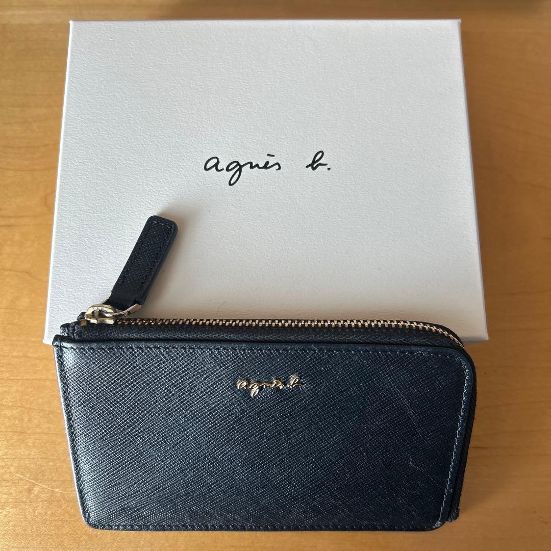 フラグメントケース MW09M-04 本革 レディース ブラック