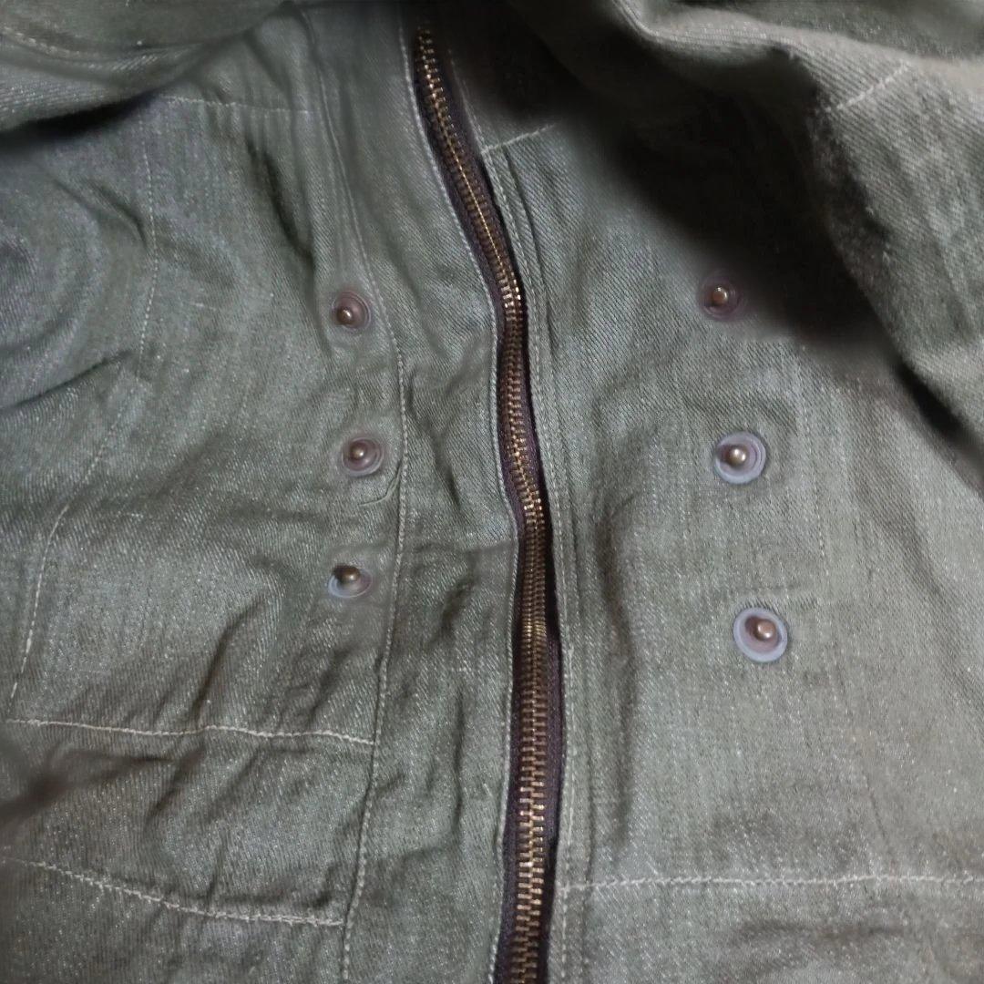 WW2英軍パラシュートオーバースモック　グリーンデニム　ビーバーディル1943