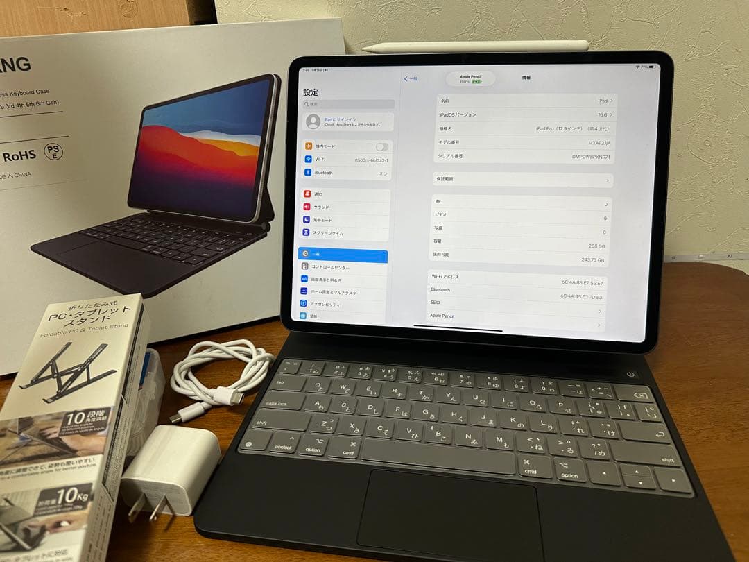 【極美品】 iPad Pro 12.9インチ 第4世代 256GB Wifi