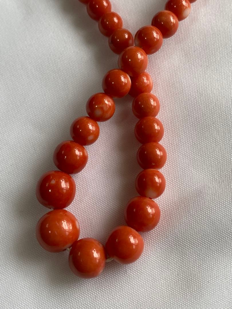 沖縄産珊瑚のネックレス 約40インチ