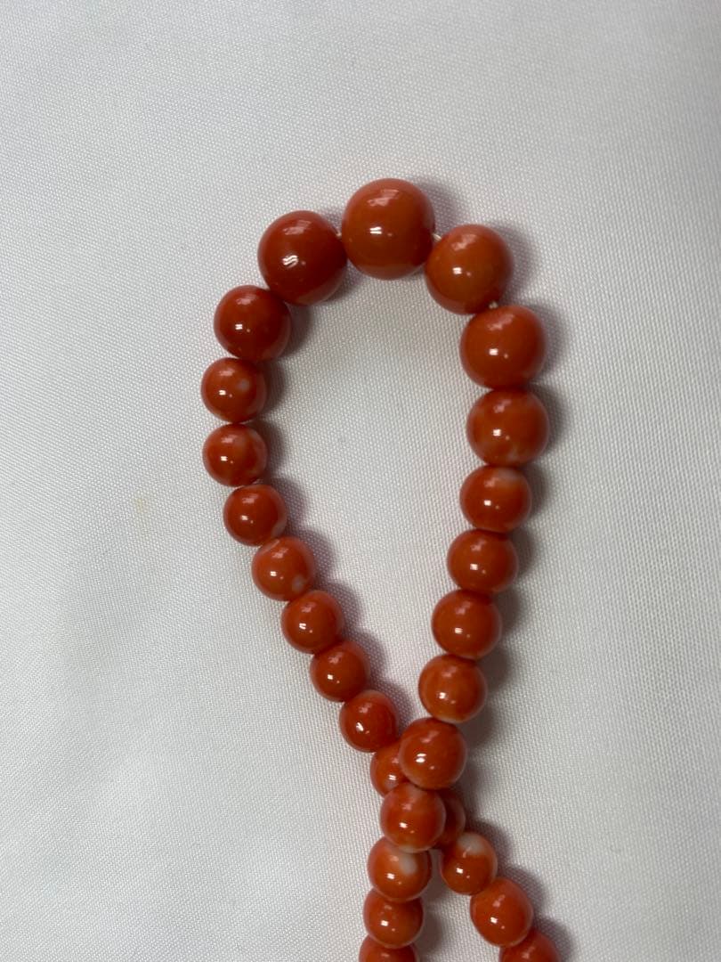 沖縄産珊瑚のネックレス 約40インチ