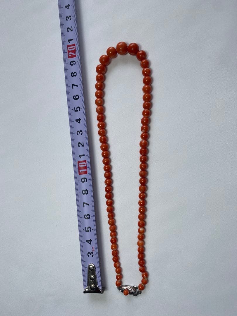 沖縄産珊瑚のネックレス 約40インチ