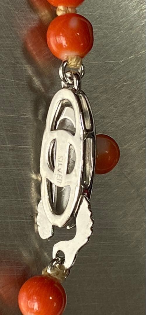 沖縄産珊瑚のネックレス 約40インチ