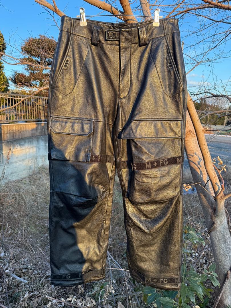 MARITHE + FRANCOIS GIRBAUD レザー シャトルパンツ