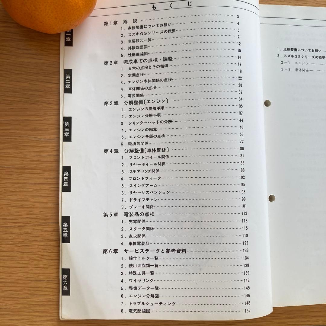 SUZUKI 整備説明書 GSシリーズ