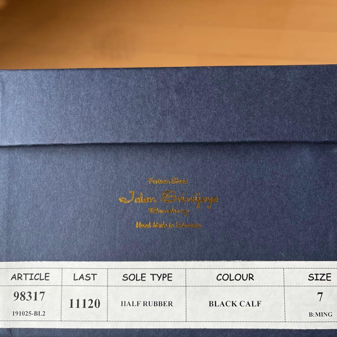 ジャランスリワヤ 98317 ストレートチップ BLACK CALF 新品未使用