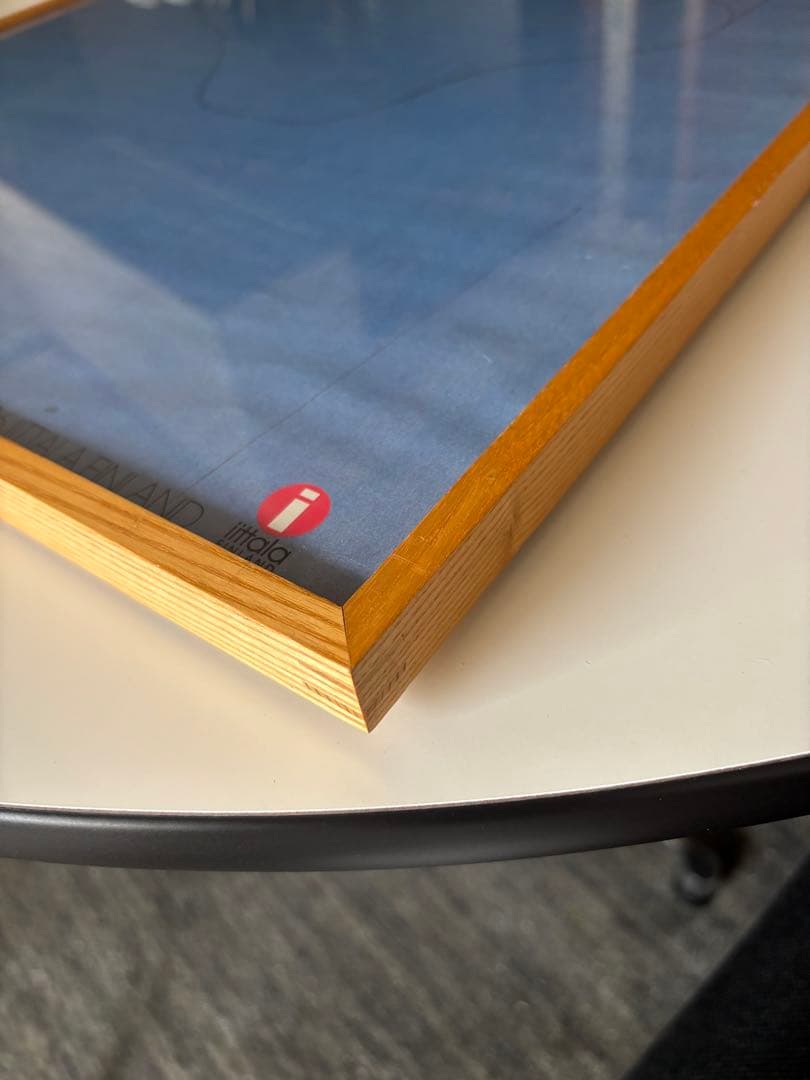 ポスター オークフレーム付き