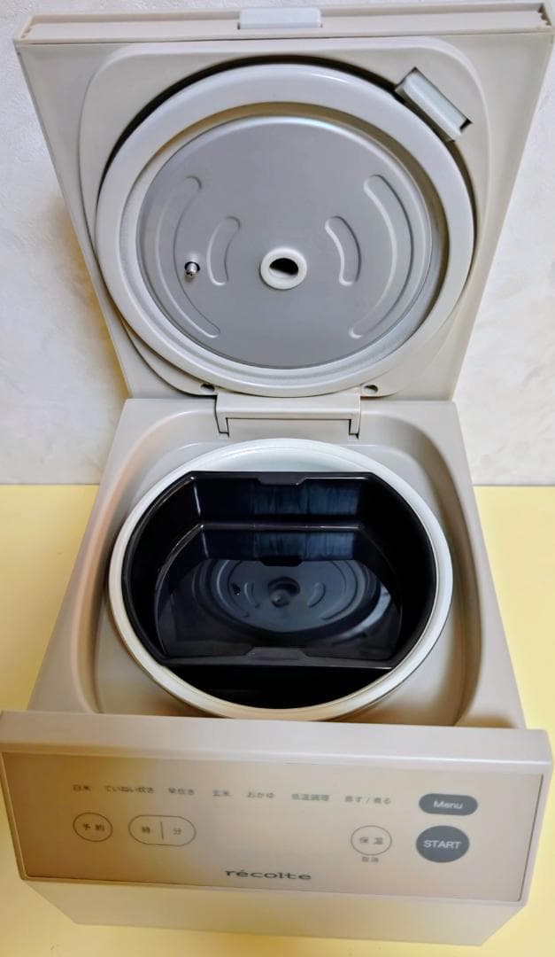 レコルト　クッキングライスクッカー　 RCR-2（ベージュホワイト）