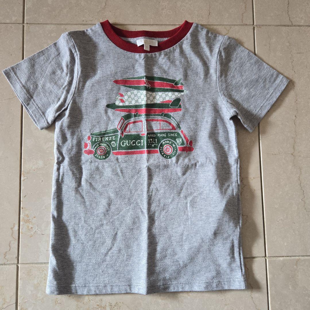 新品　グッチキッズグレーTシャツ100