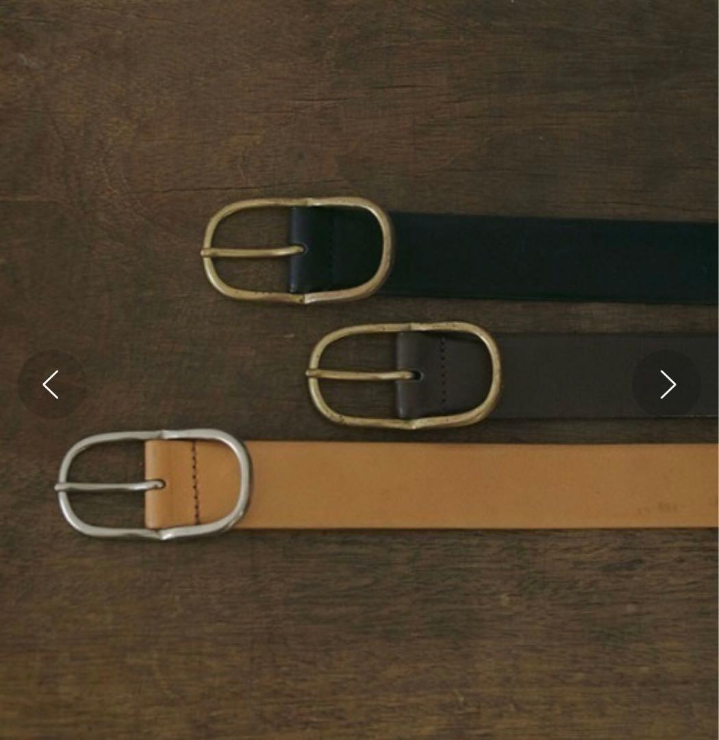 【新品】ETRE TOKYO ブラスバックルレザーベルト