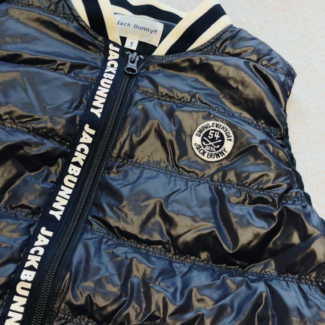 極美品　ジャックバニー　ダウン　マジックダウン　軽量　ベスト ネイビー