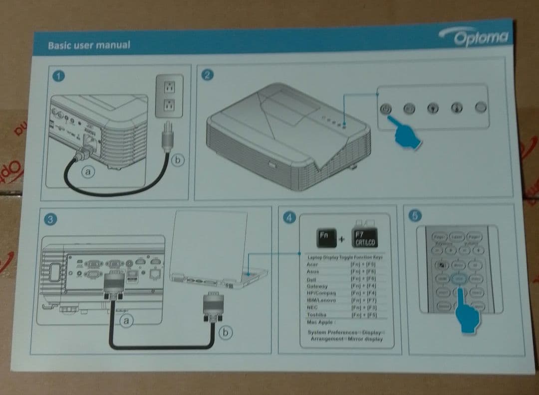 n*o様 【使用時間2時間】Optoma プロジェクター