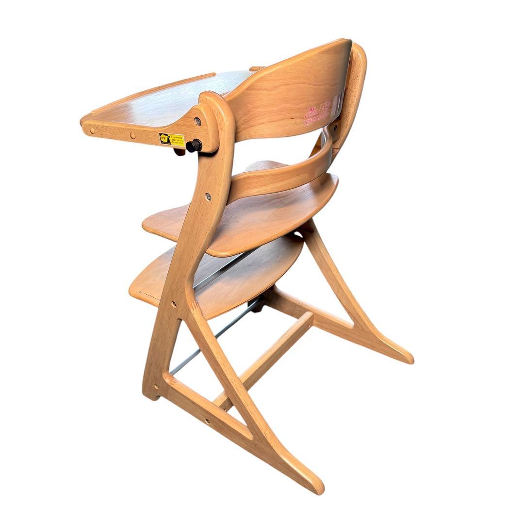 大和屋 すくすくチェア プラス　テーブル・ガード付き 座面・ステップ切り替え可