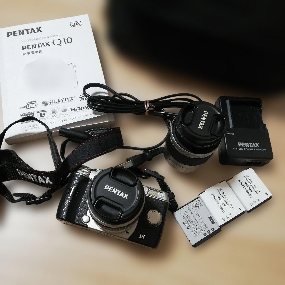 PENTAX Q10 レンズ2本 バッテリー3個付