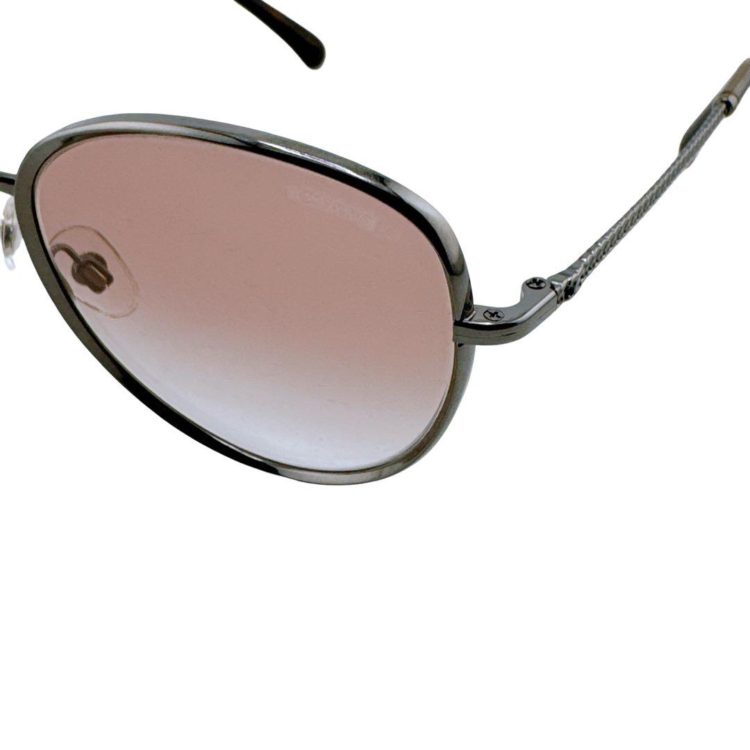 シャネル 度なし ウェリントン ココマーク チェーン サングラス シルバー 箱