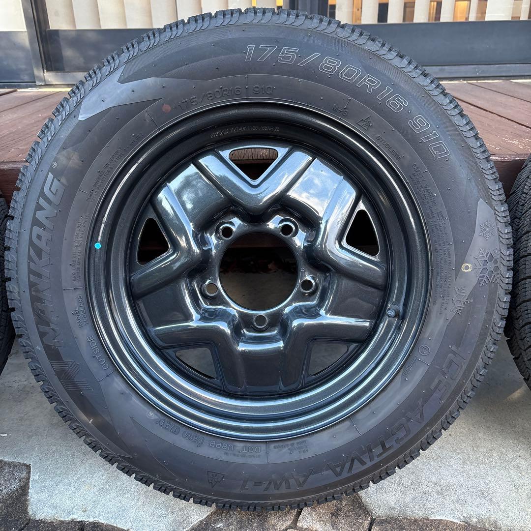 【年末値引き】ジムニー　スタッドレスタイヤ　純正スチールホイール４本セット