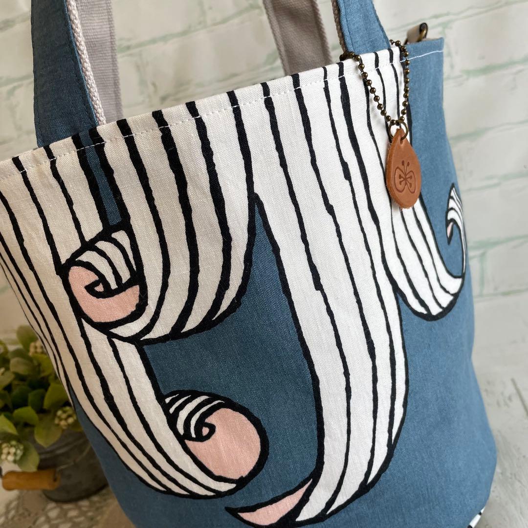 ハンドメイド　バケツトートバッグ　ミナペルホネン　swing　381