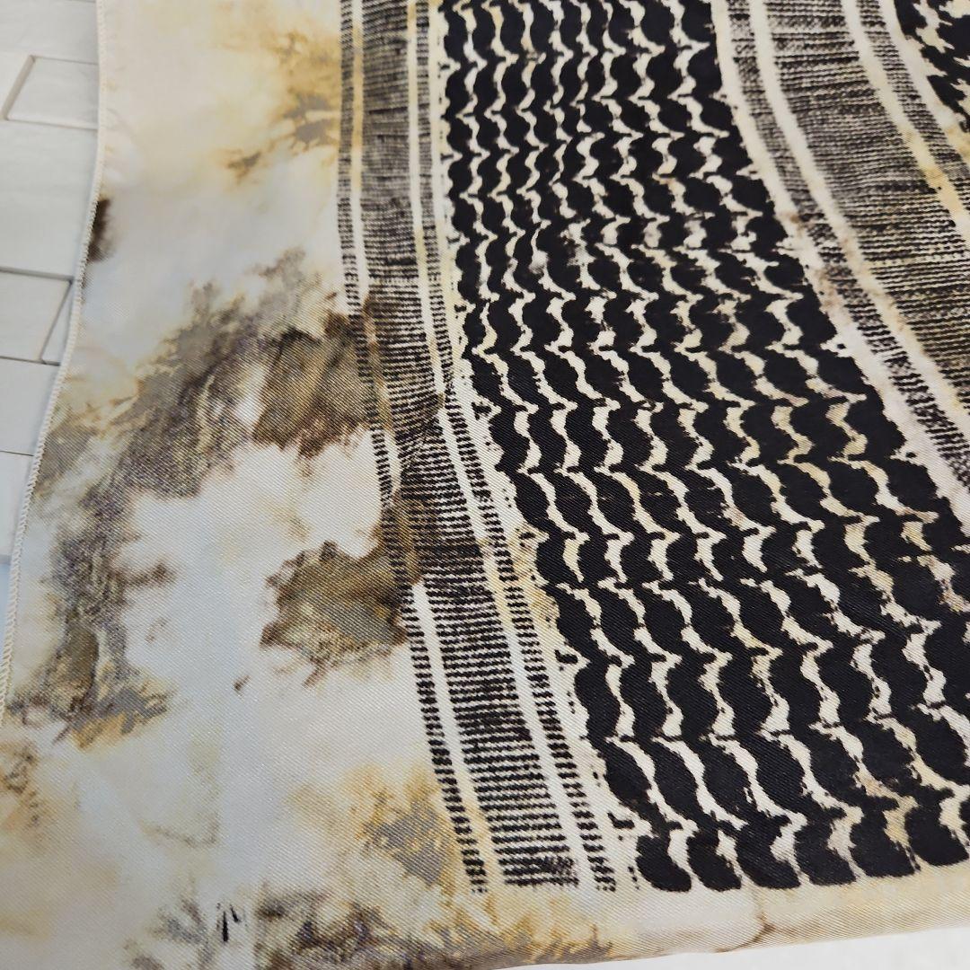 イタリア製GIORGIO BRATO ジョルジオブラット大判 シルク ストール