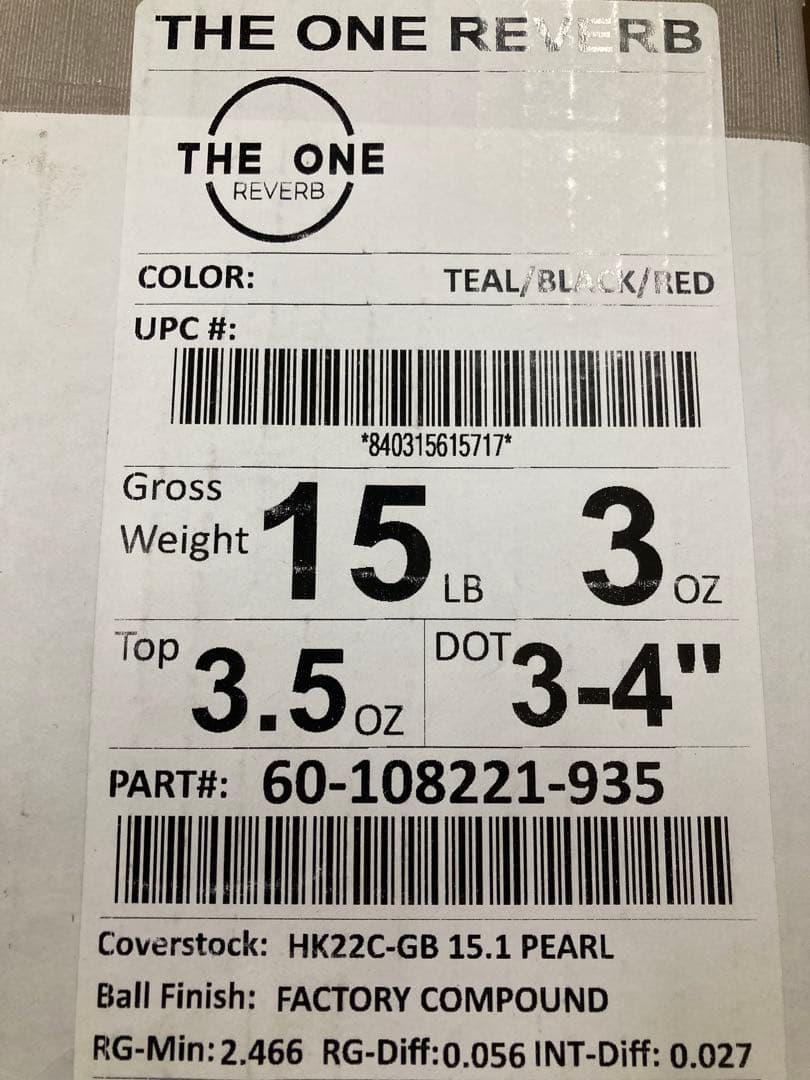 【新品未使用】ザ・ワンリバーブ15p