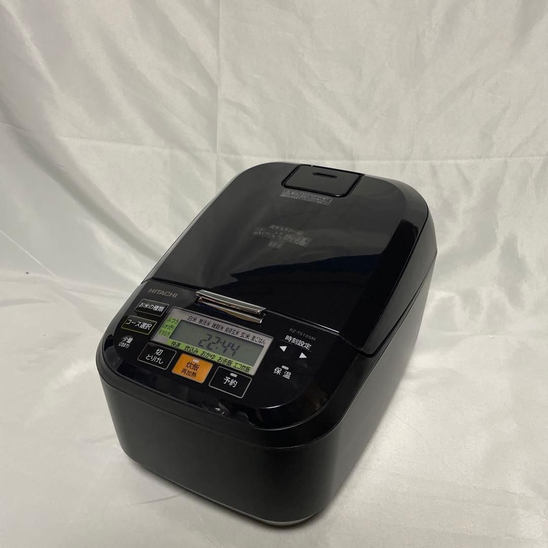 22年製5.5合 日立 圧力&スチームふっくら御膳 RZ-TS105M ブラック