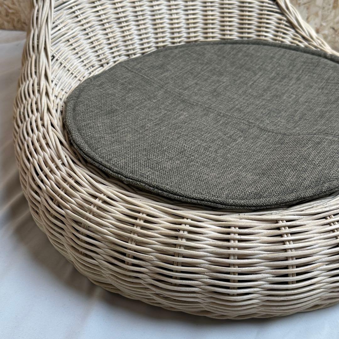 桜屋工業 ラタン座椅子 二脚セット 和室 和モダン ホームデイ