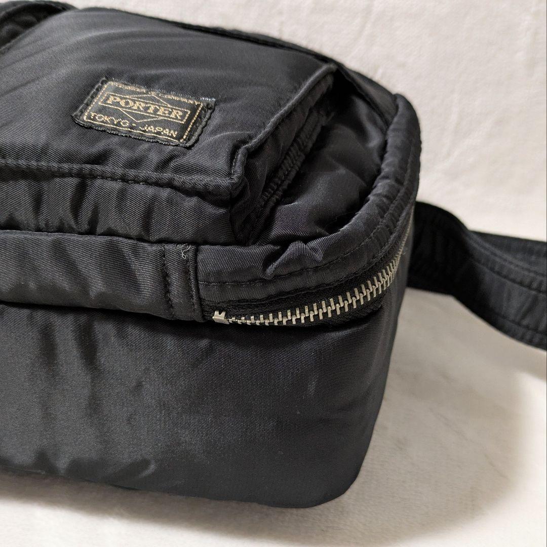 ポーター タンカー ショルダーバッグ 2層 黒 PORTER TANKER