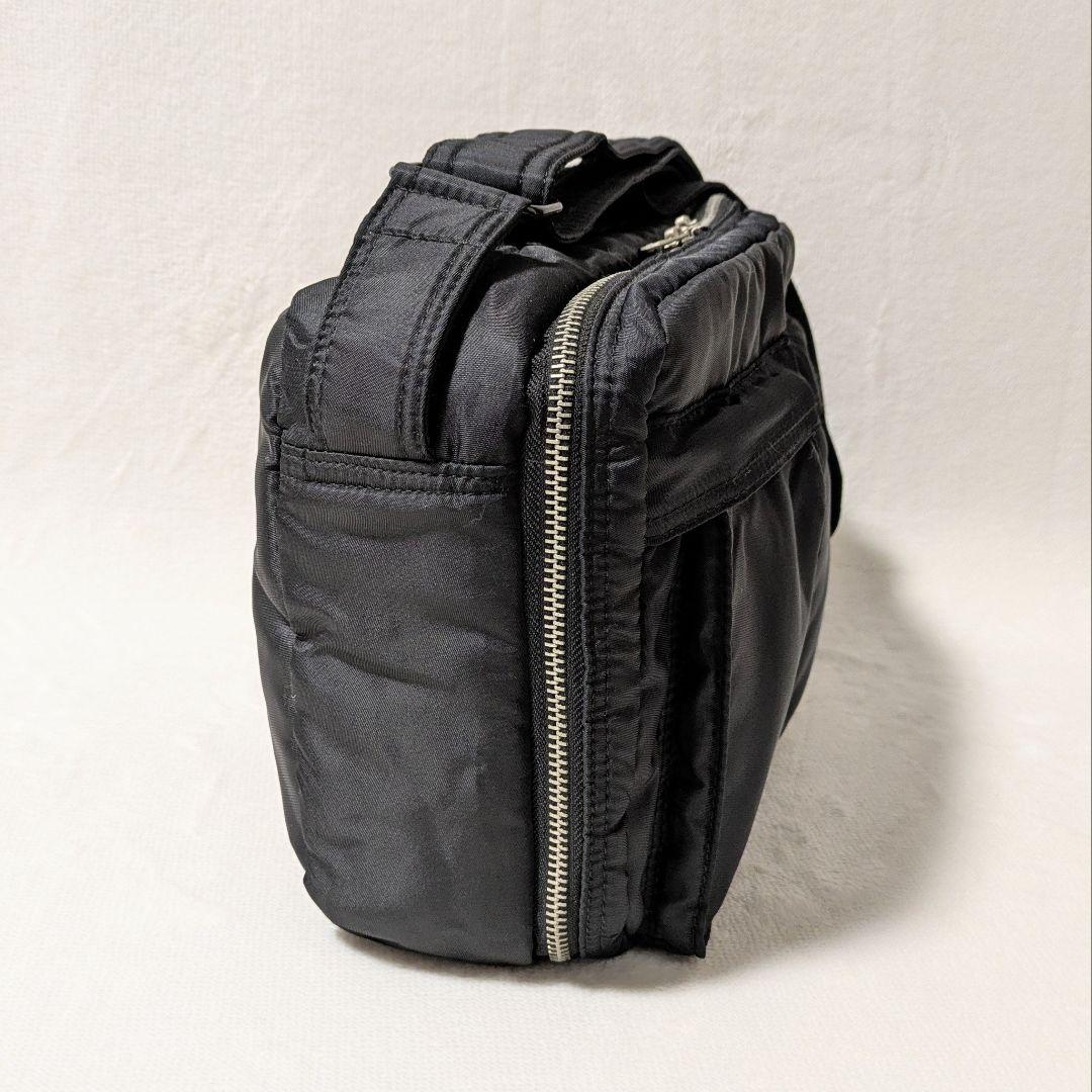 ポーター タンカー ショルダーバッグ 2層 黒 PORTER TANKER